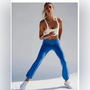 Free people Movement Let’s bounce pants joggers leggings blue  size S NWOT